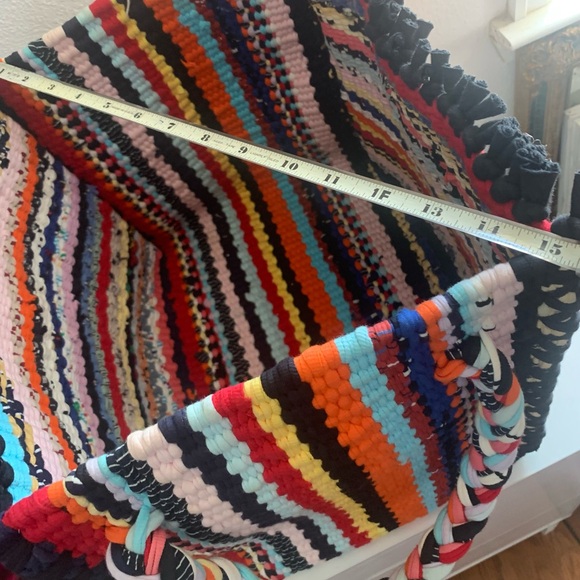 Beautiful Boho Large Rag Rug Storage Basket/Tote - Picture 9 of 10